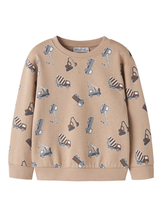 Sweattröja Grävmaskiner Vimo Beige