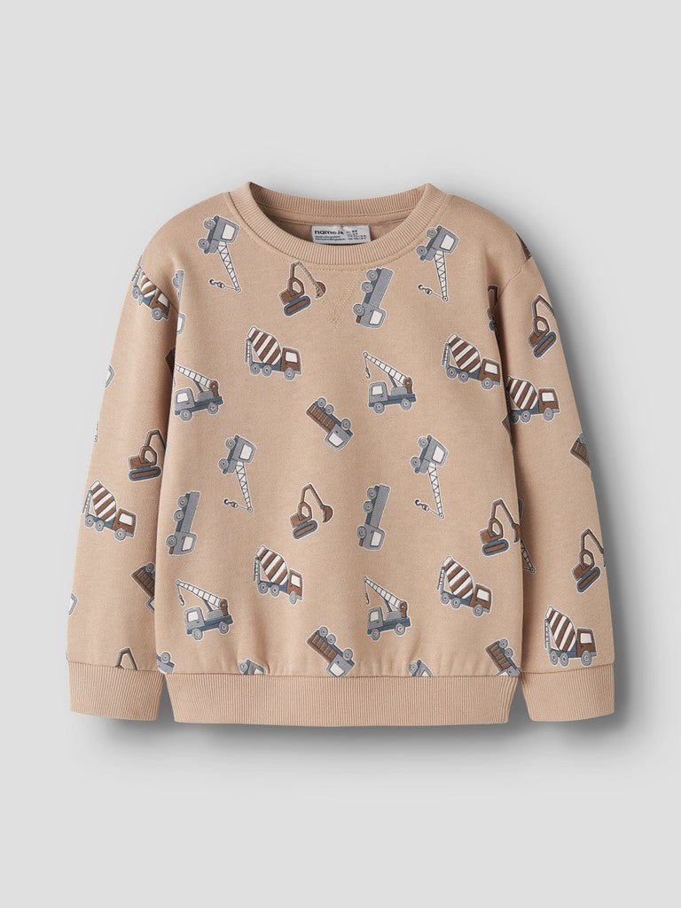 Sweattröja Grävmaskiner Vimo Beige