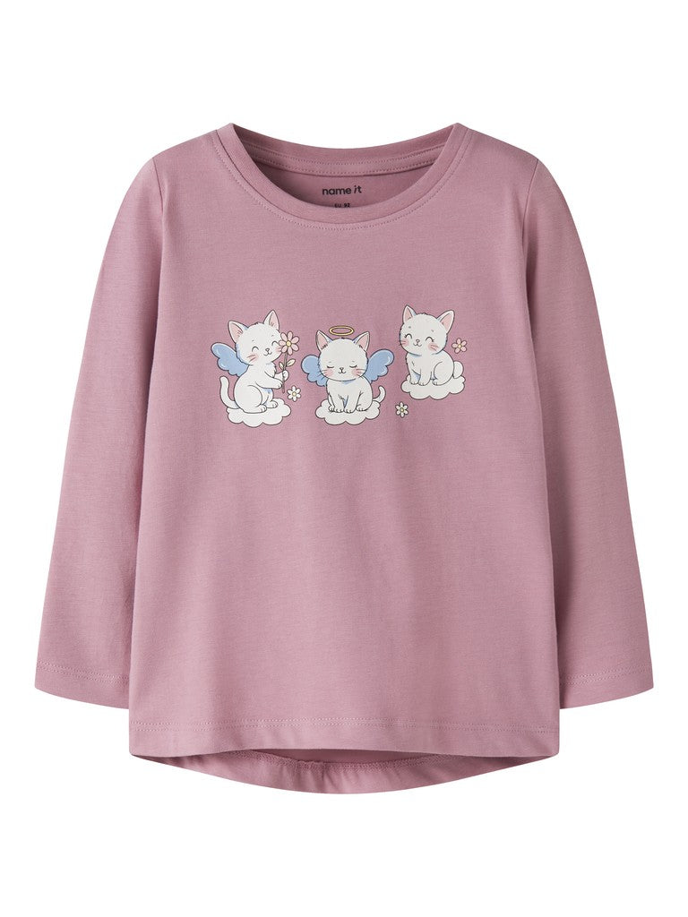 Långärmad Topp Vix Katter Rosa