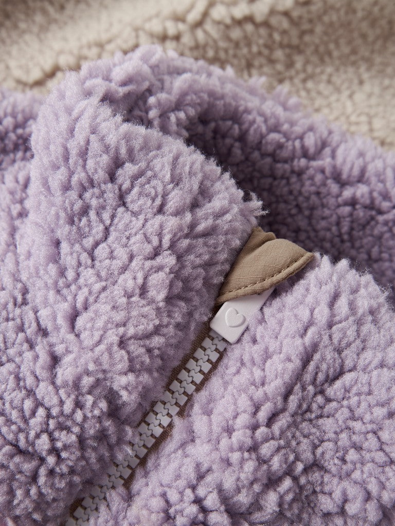 Teddyjacka Mimba Flerfärgad Lila/Rosa/Beige