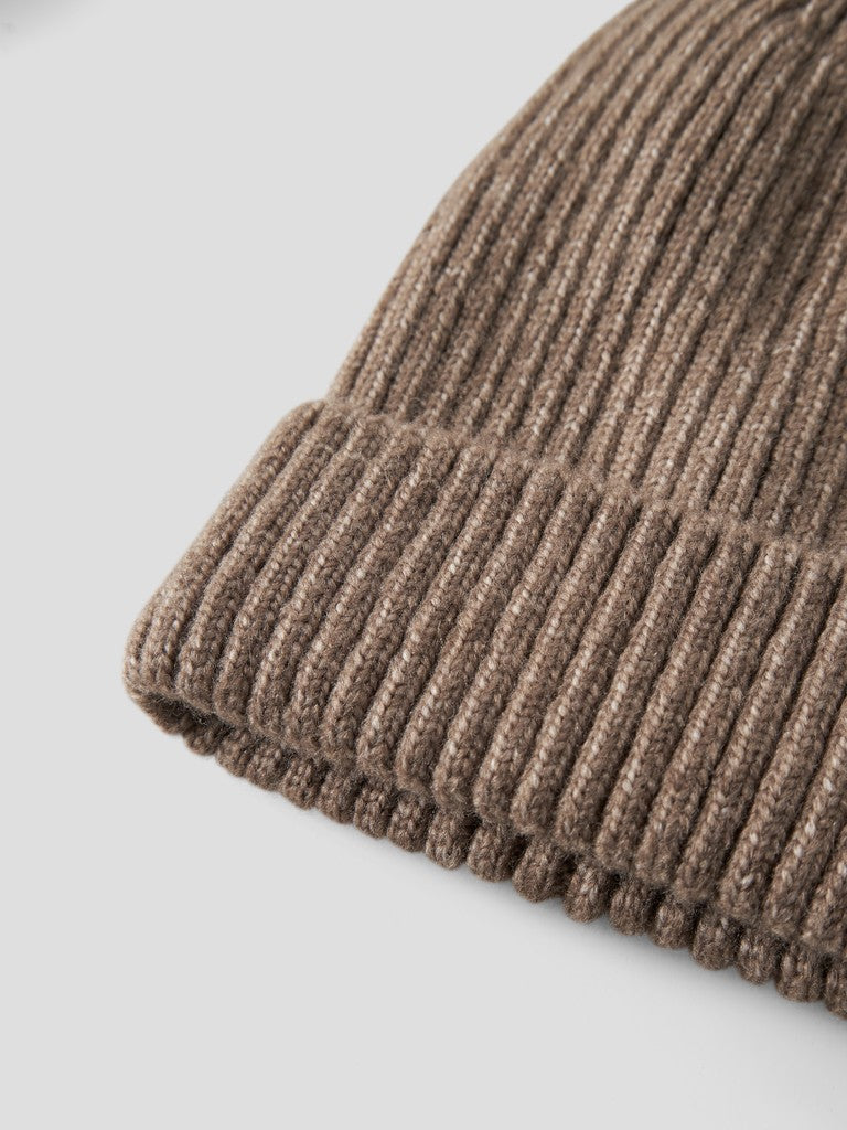 Mössa Mora Stickad Tofs Brun