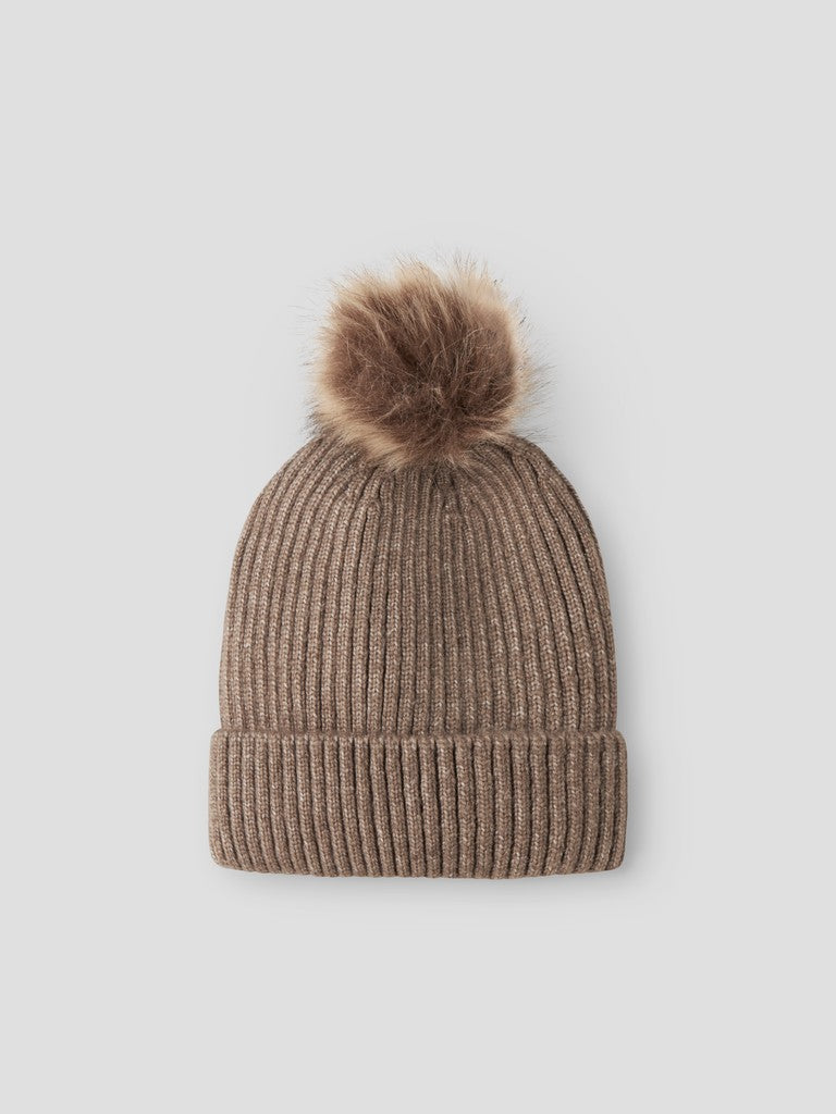 Mössa Mora Stickad Tofs Brun