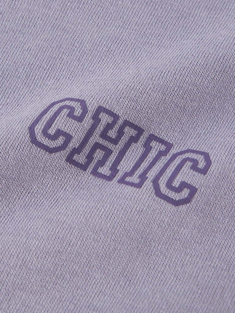 Sweattröja  Chic Enfärgad Vima Lila