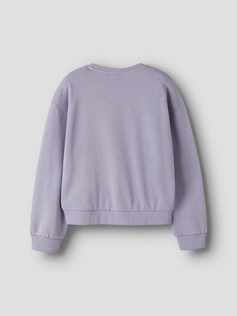 Sweattröja  Chic Enfärgad Vima Lila