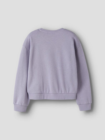 Sweattröja  Chic Enfärgad Vima Lila