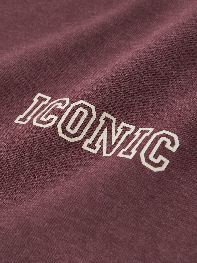 Sweattröja Iconic Enfärgad Vima Vinröd
