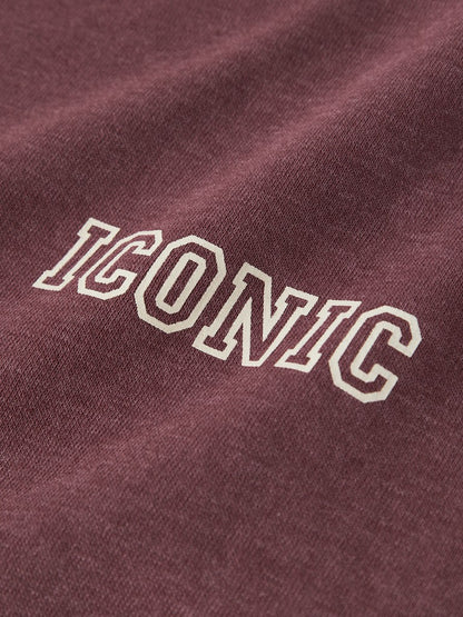 Sweattröja Iconic Enfärgad Vima Vinröd