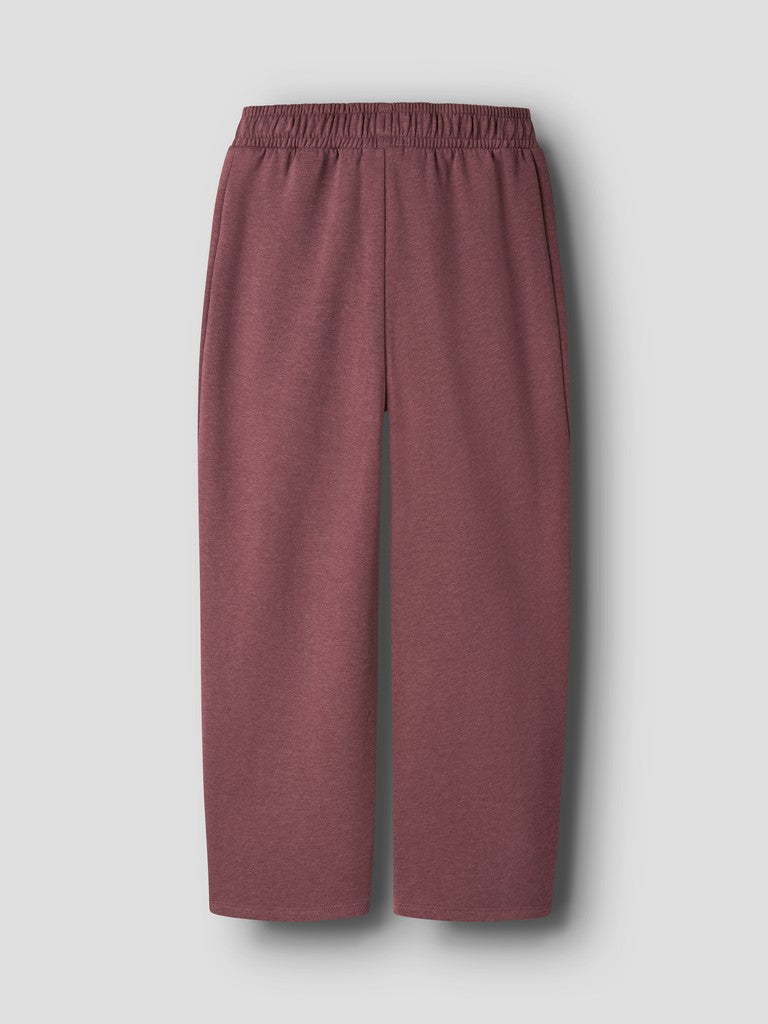 Sweatbyxa Vima Barrel Enfärgad Vinröd