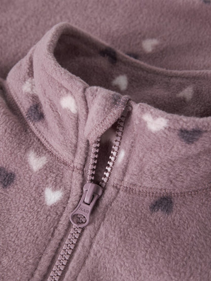 Fleece-set Spektra Hjärtan Rosa