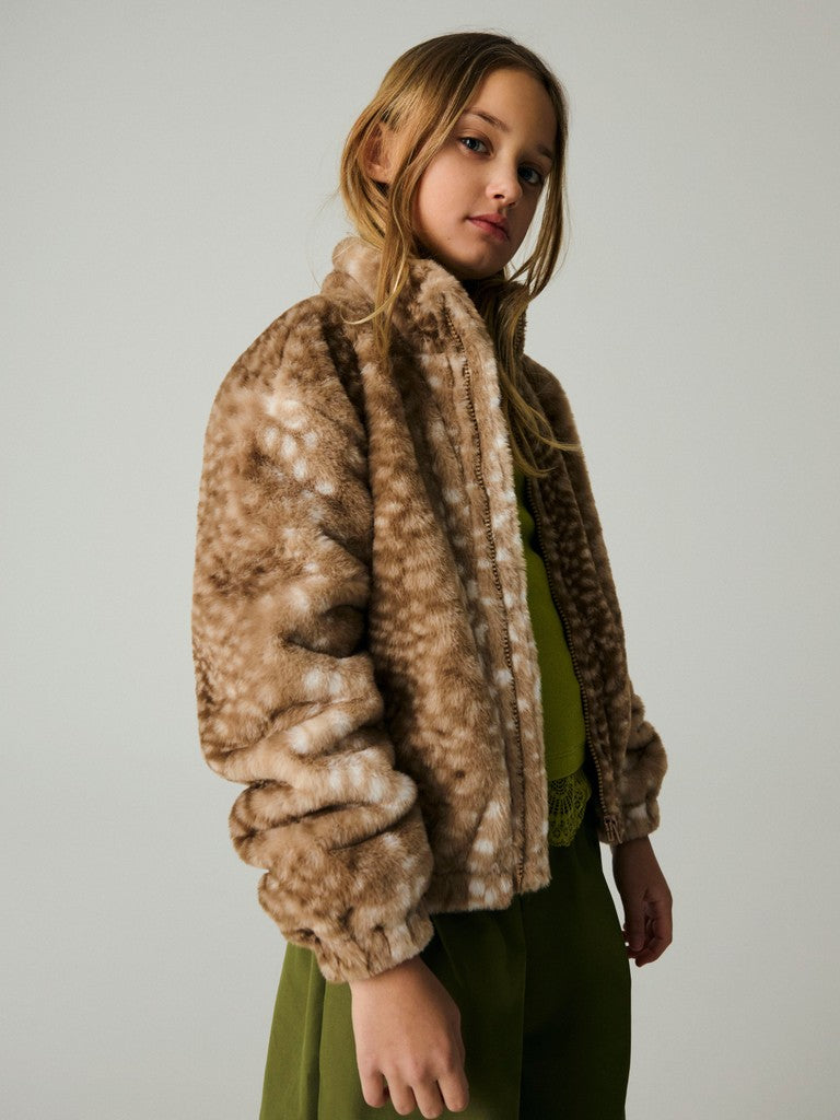 Jacka Fuskpäls K Reva Brun