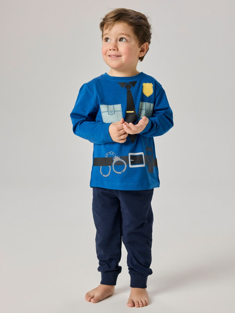 Pyjamas Polis Rasiq Blå