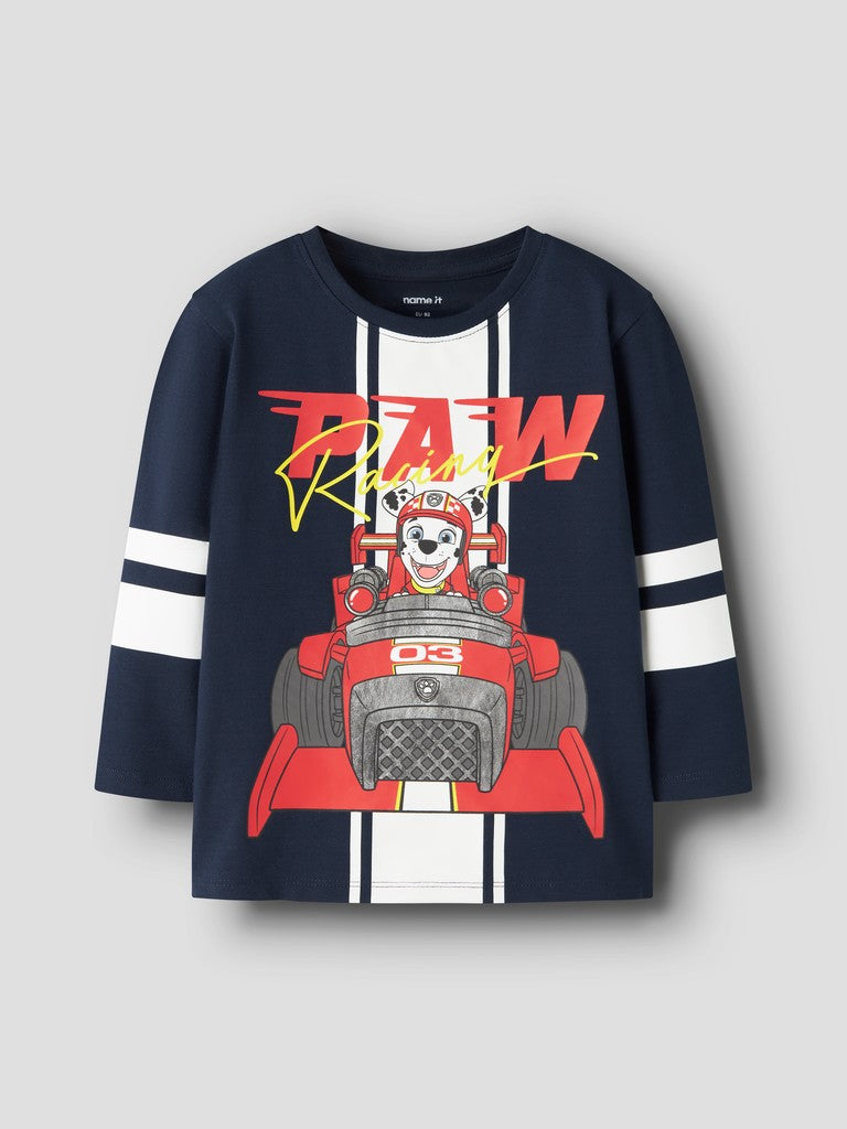 Topp Långärmad Paw Patrol Marshall Oliver Marinblå