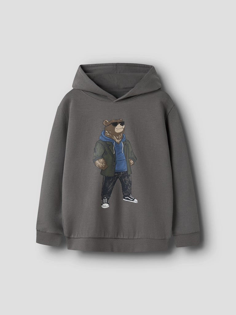Hoodie Ruz Björn Grå