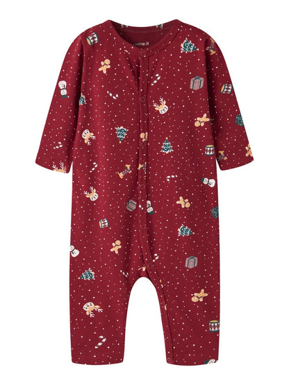 Pyjamas Julmotiv Vismas NB Röd