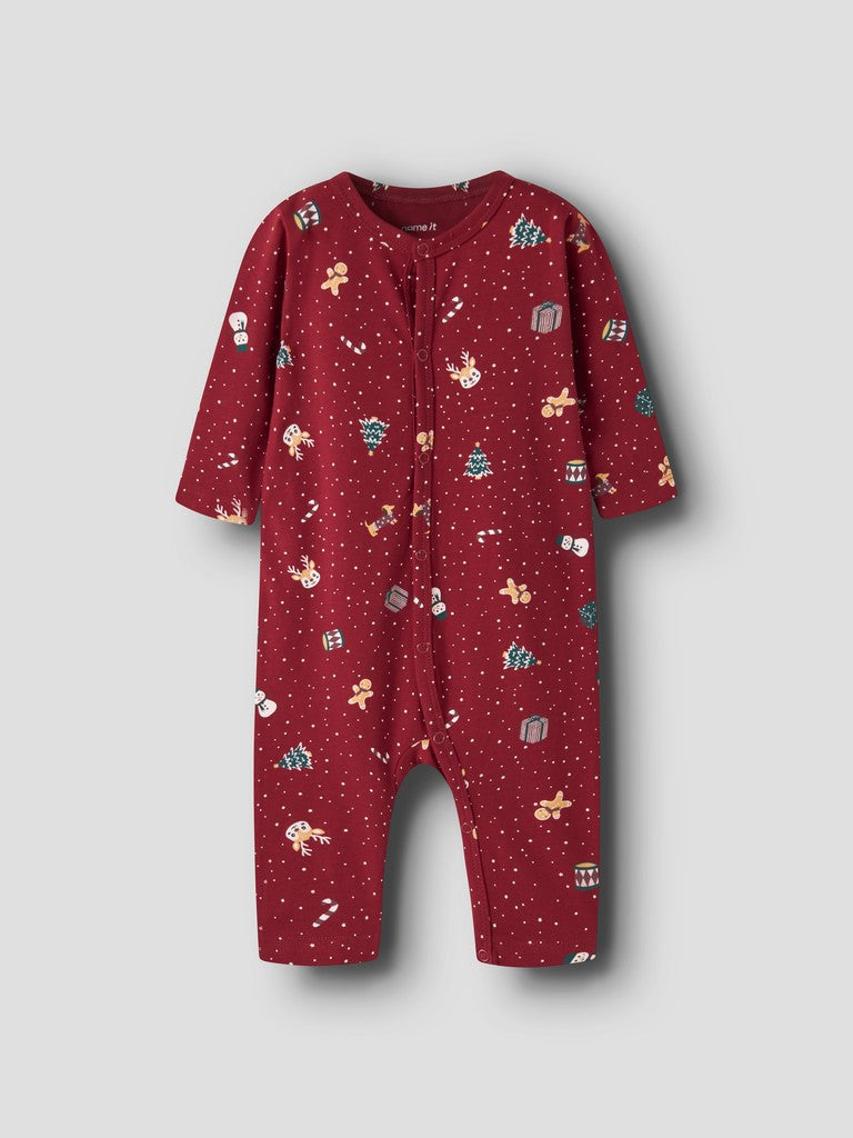 Pyjamas Julmotiv Vismas NB Röd