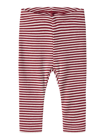 Byxa/Legging Dab Ribbad Randig Röd