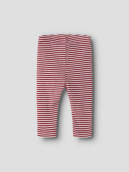Byxa/Legging Dab Ribbad Randig Röd