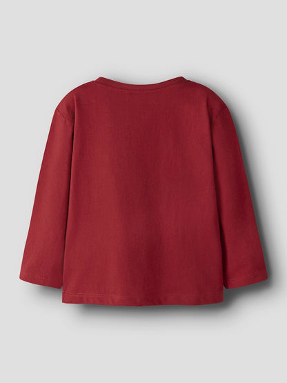 Långärmad Topp Enhörning Repoler Röd