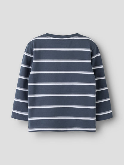 T-shirt Långärmad Emil Randig Alf Blå