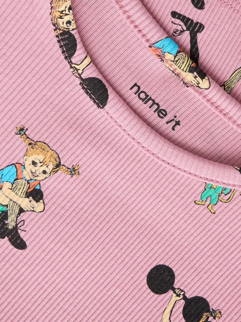 Långärmad Topp Pippi Långstrump Ara Rosa