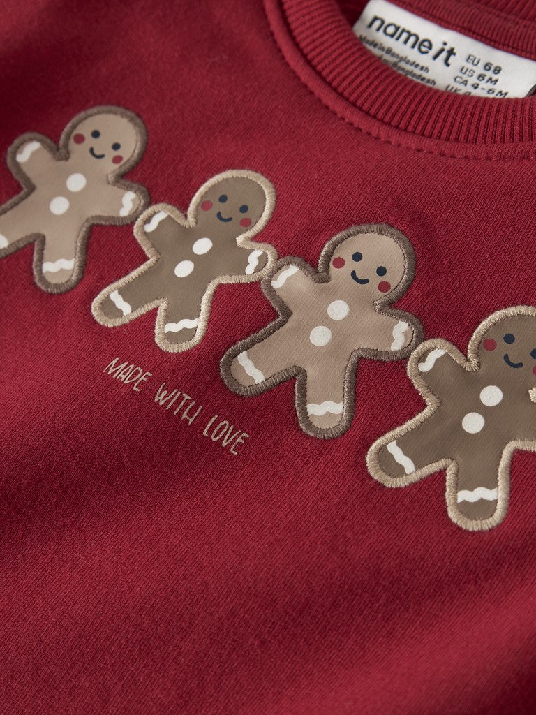 Sweattröja Pepparkakor Rular Röd