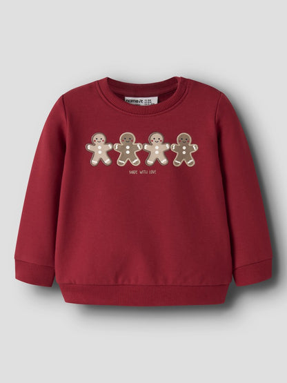 Sweattröja Pepparkakor Rular Röd