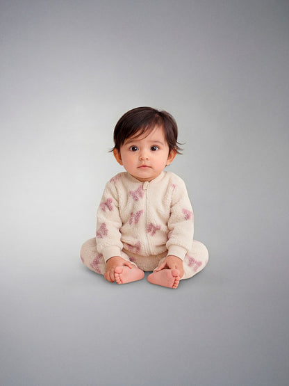 Overall Teddyfleece Olaja Rosetter Ljusbeige