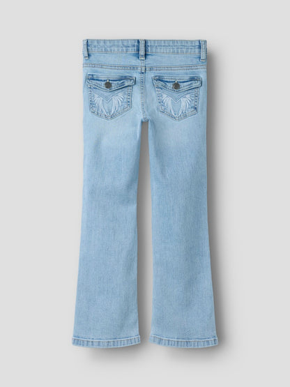 Bootcutjeans Polly Bakfickor Ficklock Brodyr Ljus Blå