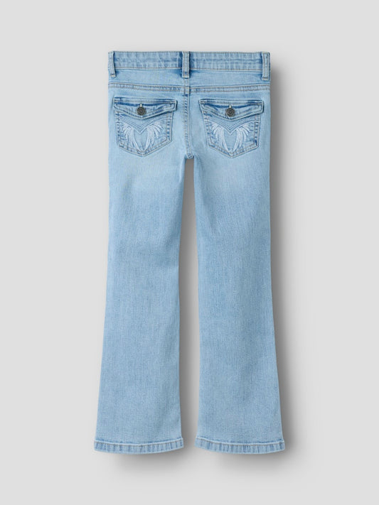 Bootcutjeans Polly Bakfickor Ficklock Brodyr Ljus Blå