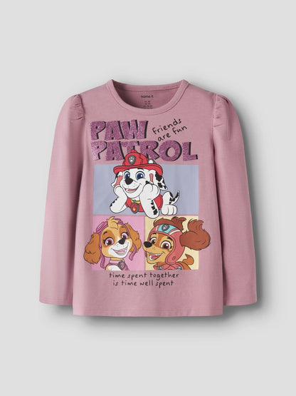 Topp Långärmad Paw Patrol Arna Rosa