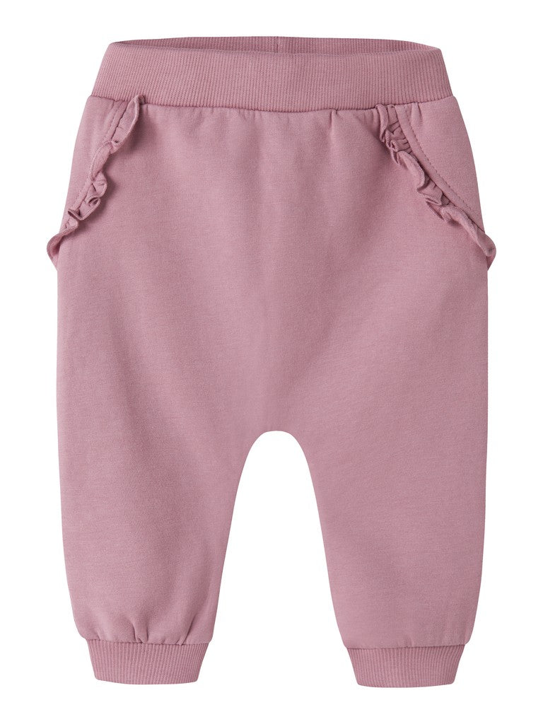 Sweatbyxa Nilda Enfärgad Rosa