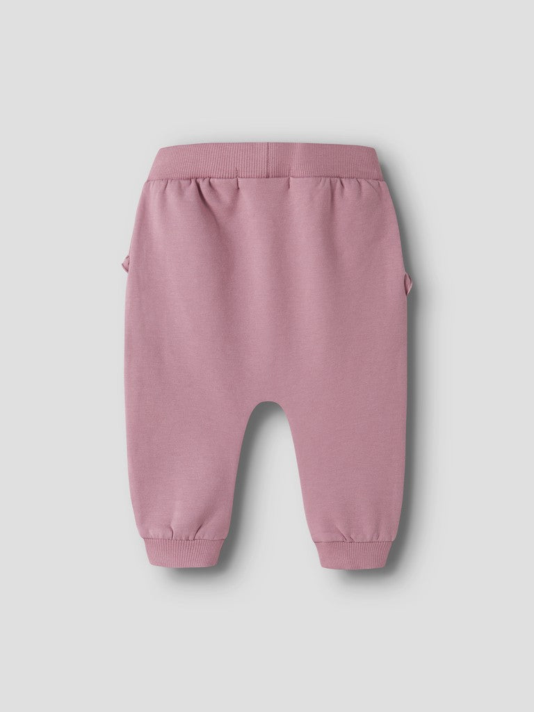 Sweatbyxa Nilda Enfärgad Rosa