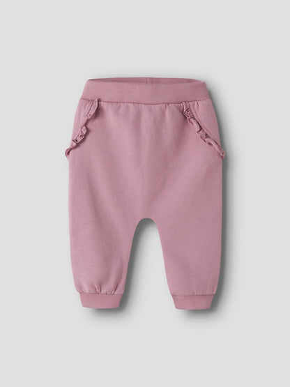 Sweatbyxa Nilda Enfärgad Rosa