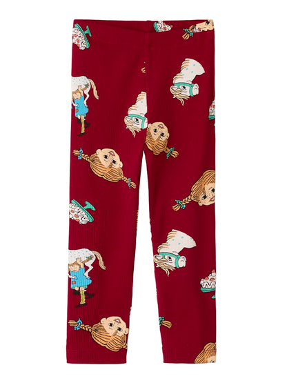 Leggings Pippi Långstrump Soca Röd