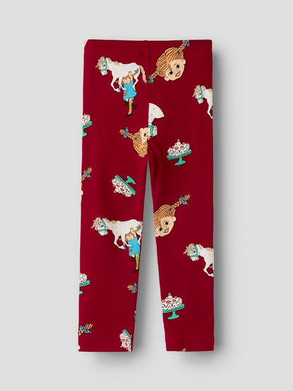 Leggings Pippi Långstrump Soca Röd