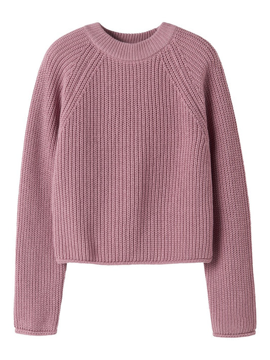 Stickad Tröja Venja Enfärgad Rosa