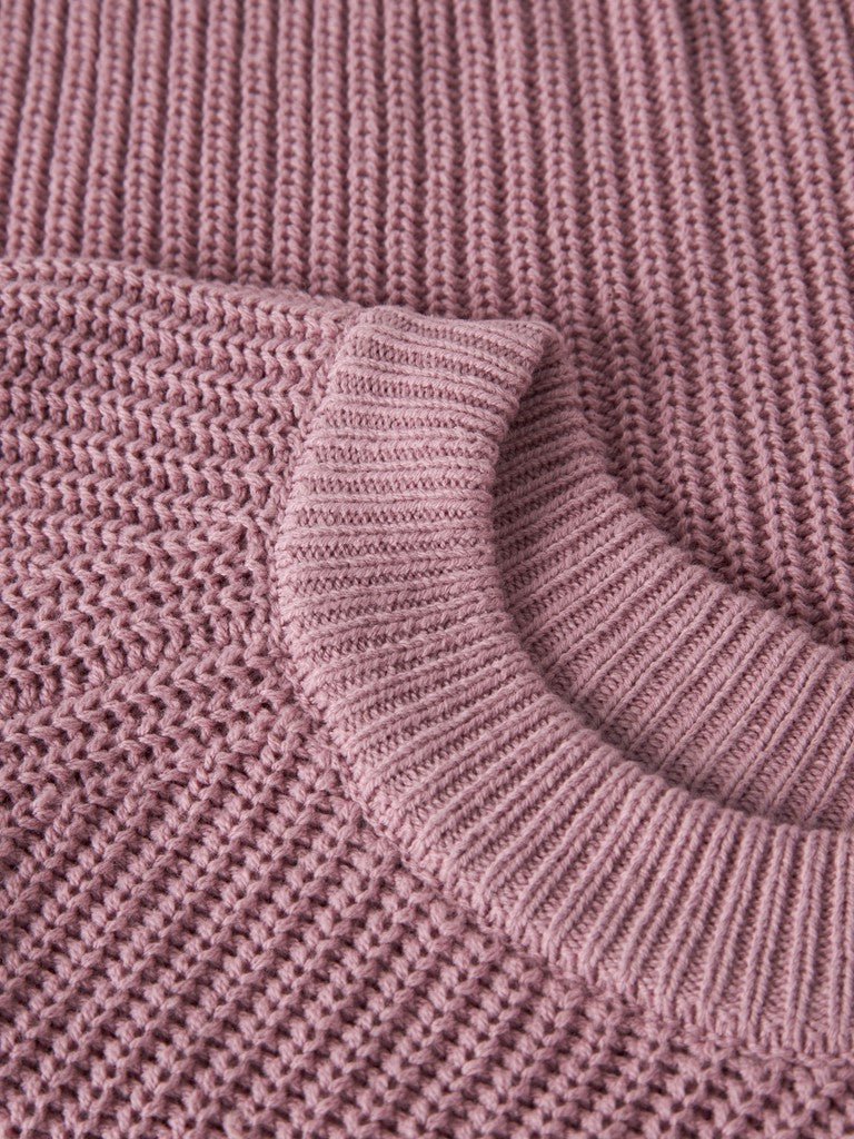 Stickad Tröja Venja Enfärgad Rosa