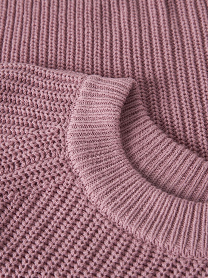 Stickad Tröja Venja Enfärgad Rosa