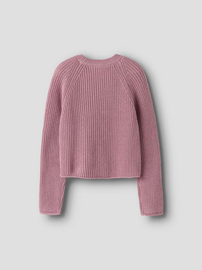 Stickad Tröja Venja Enfärgad Rosa