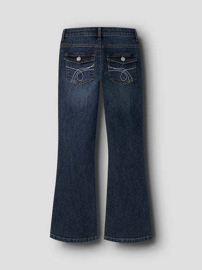 Bootcutjeans Polly Bakfickor Ficklock Brodyr Mörk Blå