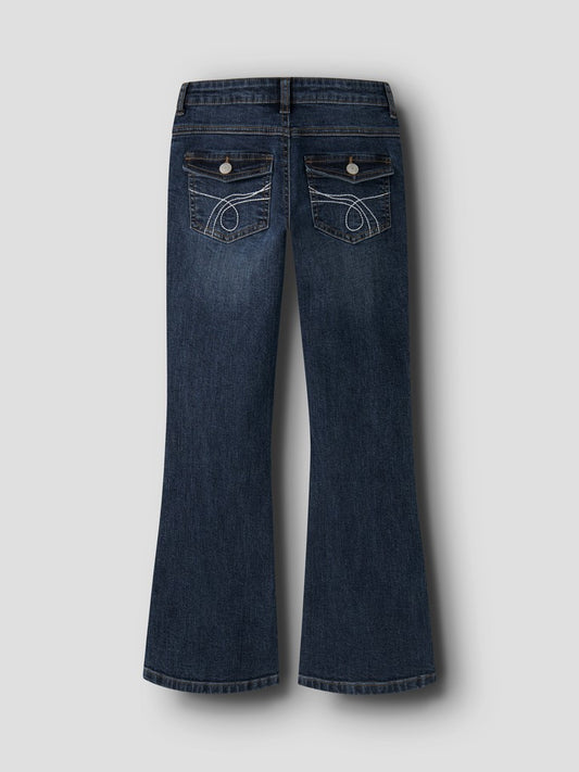 Bootcutjeans Polly Bakfickor Ficklock Brodyr Mörk Blå