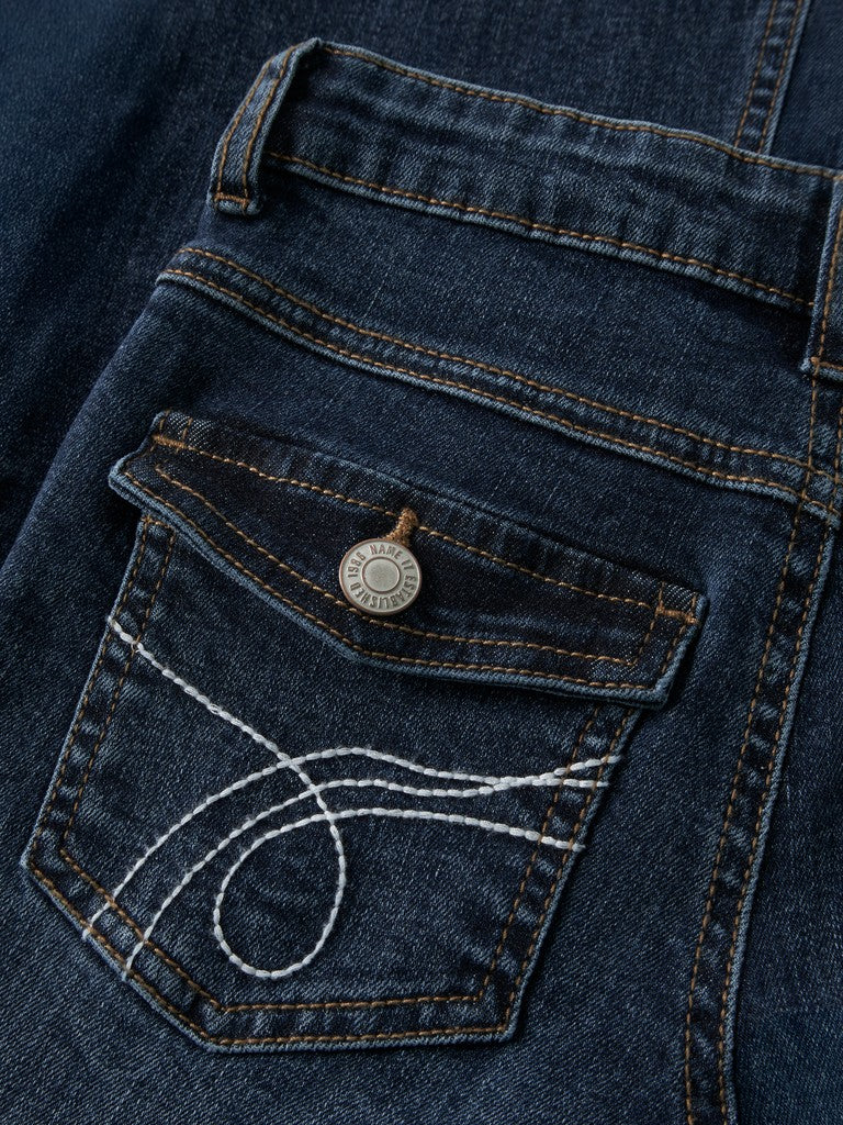 Bootcutjeans Polly Bakfickor Ficklock Brodyr Mörk Blå