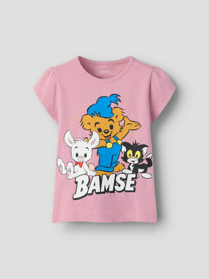 T-shirt Bamse, Lille Skutt, Katten Janson Misser Rosa