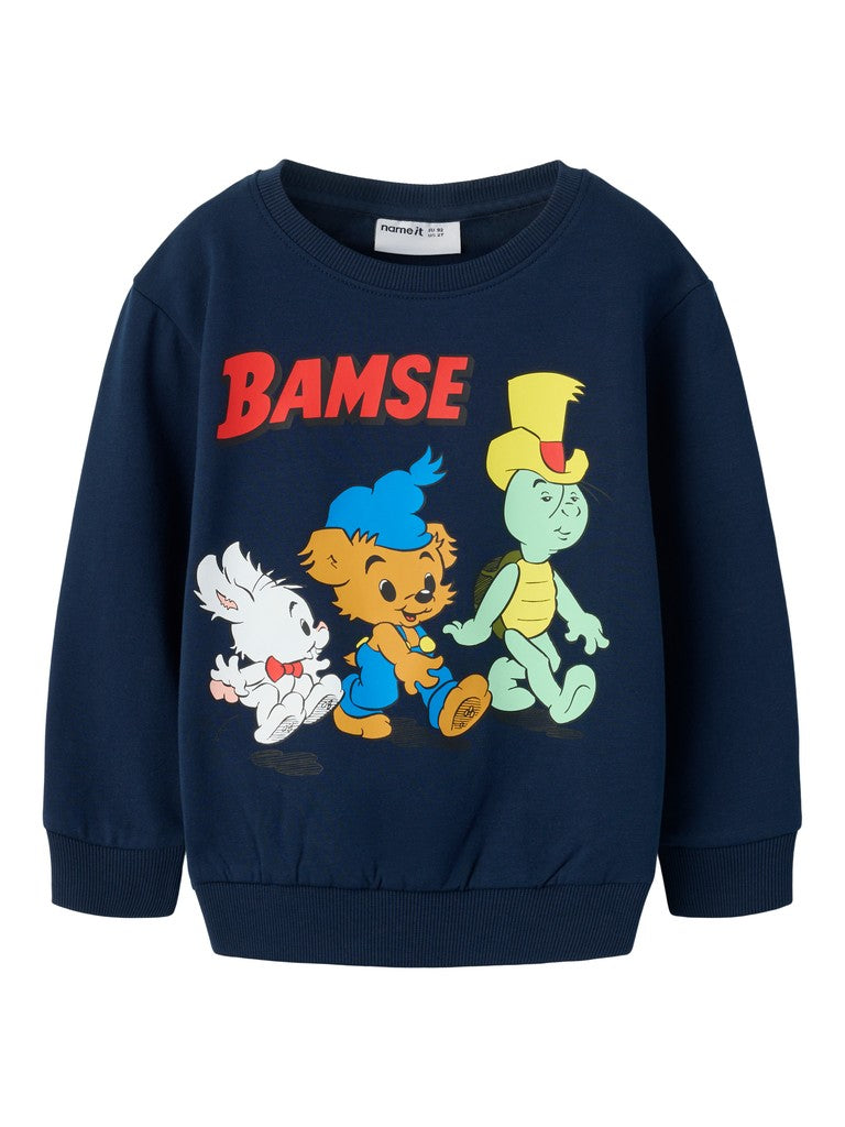 Sweattröja Bamse, Lille Skutt, Skalman Mumle Marinblå