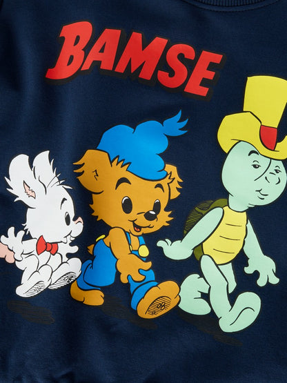 Sweattröja Bamse, Lille Skutt, Skalman Mumle Marinblå