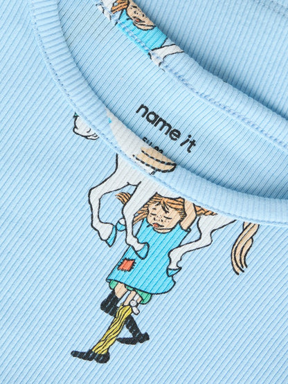 Långärmad Topp Pippi Långstrump Soca Blå