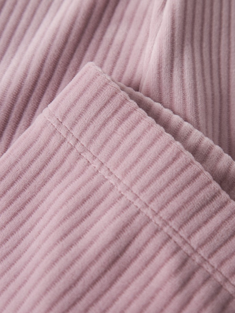 Leggings Byxa Veloa Ribbad Velour Rosa