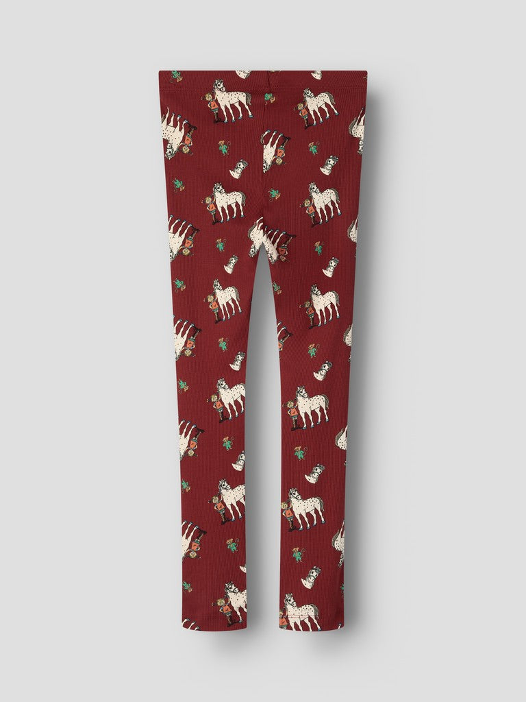 Leggings Pippi Långstrump Okka Röd