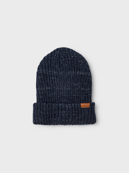 Mössa Milan Ribbstickad M Marinblå