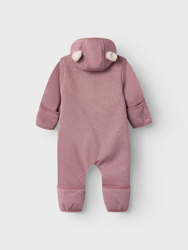 Softshell Overall Vattentät Mada Teddyfoder Enfärgad Rosa